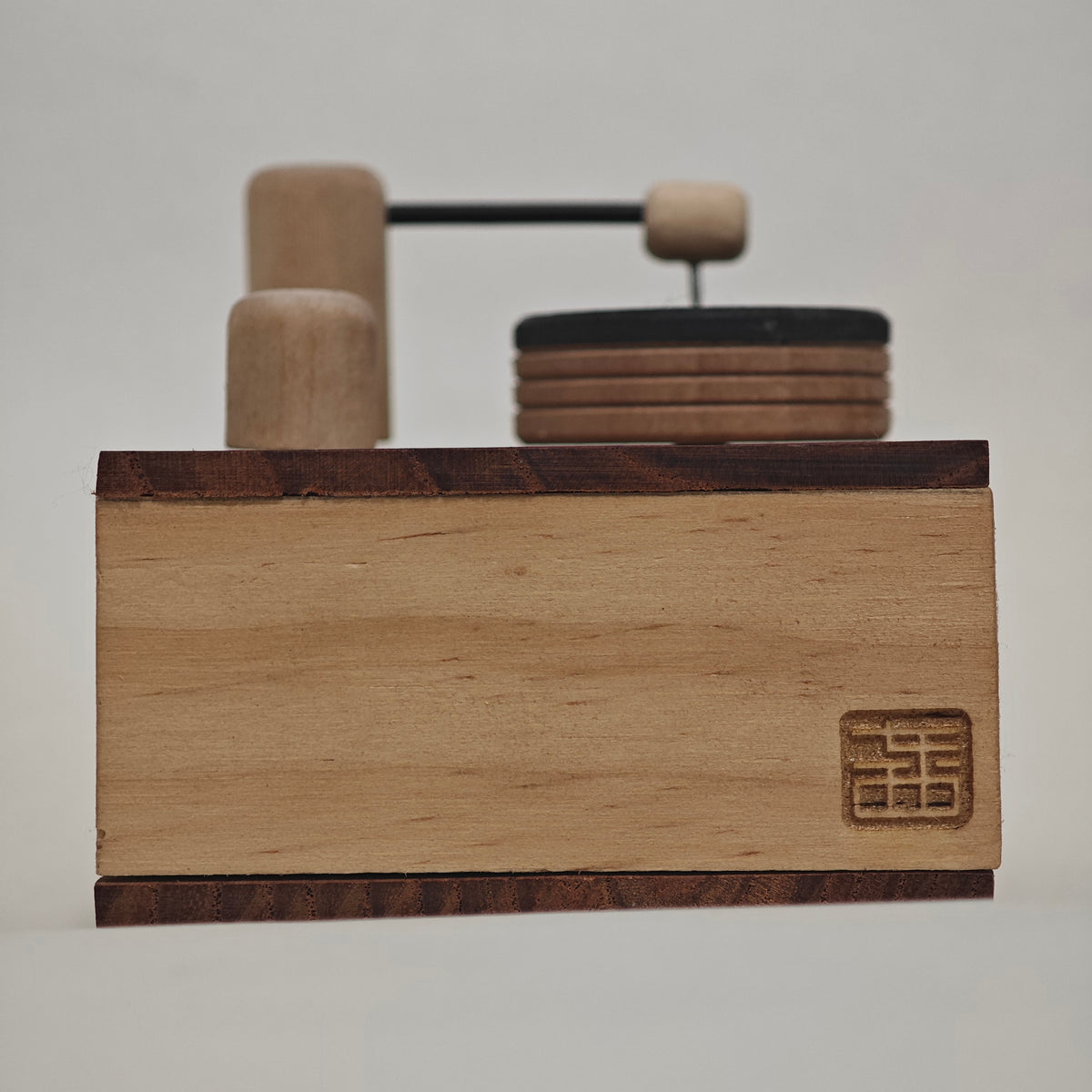 Mini Wooden Gramophone Toy – Vintage Record Player Design